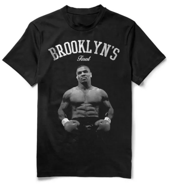 Mens Brooklyns Finest Mike Tyson T-Shirt Summer Cotton O-Neck Short Sleeve Unise