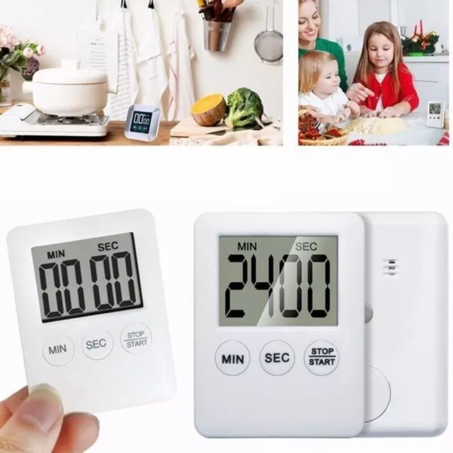Smart Home Kitchen Timer Count-Down Up Digital Electronic Clock Cooking Alarm