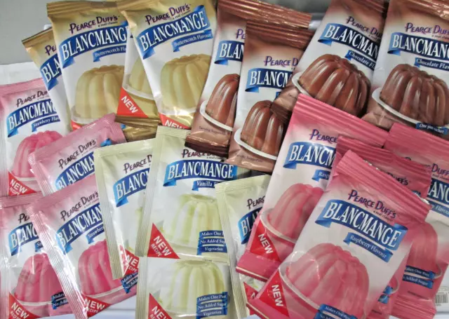 2, 4, 6, 8 or 10 Sachets Pearce Duff's Blancmange 4 Flavours