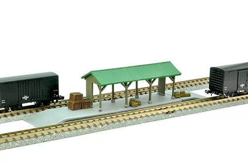 N Scale Tomytec Building 022-4 Freight Loading Station Kit C4 Diorama Scenery