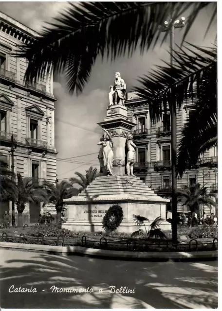 Cartolina Sicilia- Catania - Monumento A Bellini