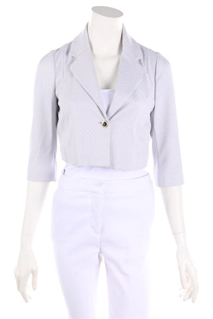 PATRIZIA PEPE SERA Blazer Jacquard Modello I 42 = D 36 blu polvere NUOVO