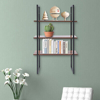 3 Layers Artistic Storage Shelf Wall-Mounted Books Organzier Vases Holder Home