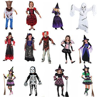 Boys Girls Fancy Dress Halloween Party Horror Costume Trick Treat Brand New Gift