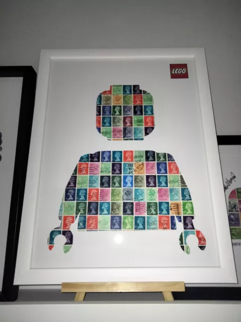 40X30 QUADRO MINIFIGURES LEGO su Veri Francobolli - Poster A3 CORNICE  INCLUSA EUR 39,90 - PicClick IT