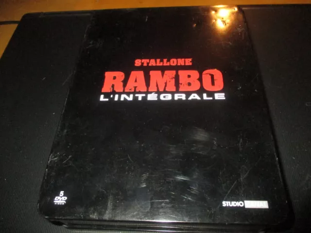 COFFRET METAL 5 DVD "RAMBO - L'INTEGRALE (1 2 3 JOHN RAMBO)" Sylvester STALLONE