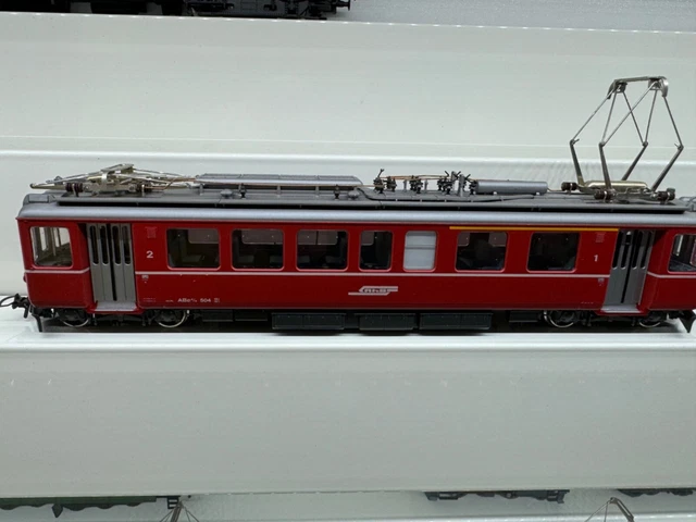 LEICHT-TRIEBWAGEN &amp;FLIEGENDER Rätier&amp;quot; ABe 504 von Bemo, H0m, analog EUR ...