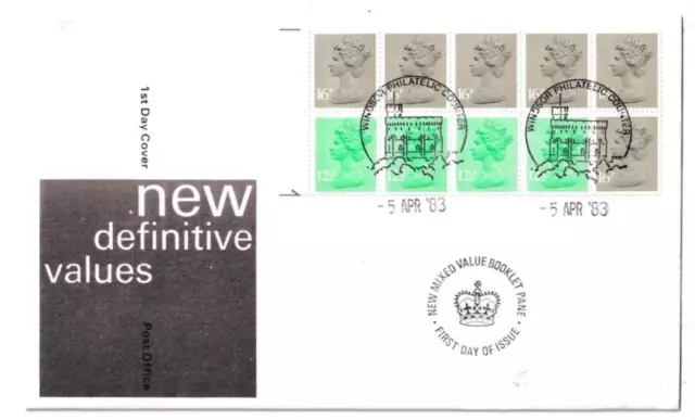 5/4/1983 UK GB FDC - Stamp Books: New Design - Windsor Special Postmark #3