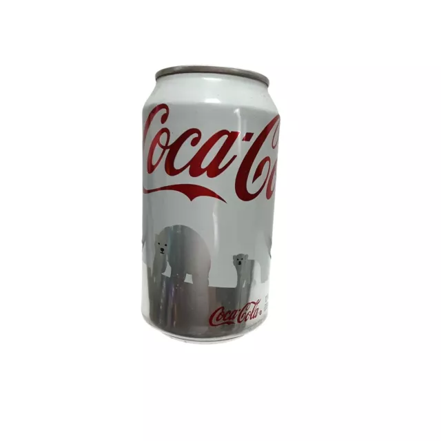 2012 Polar Bears Holiday Christmas Coca Cola Soda Can Empty 12 oz