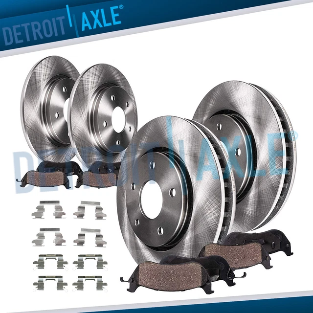 FRONT & REAR Disc Rotors + Brake Pads for 2014 2015 2016 20172019