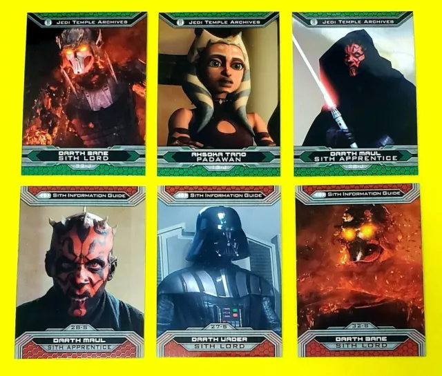 2015 Topps Star Wars Chrome Perspectives Jedi vs Sith Base Cards You Pick