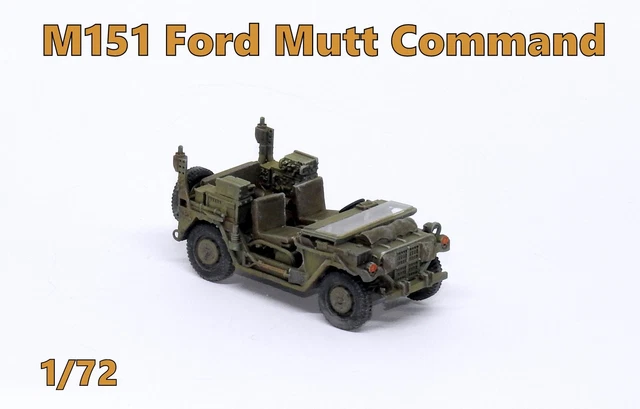 Ford Mut PRO BUILT 1/72 M151 Ford Mutt Command - ready model- NEW!!! $119.67 ...