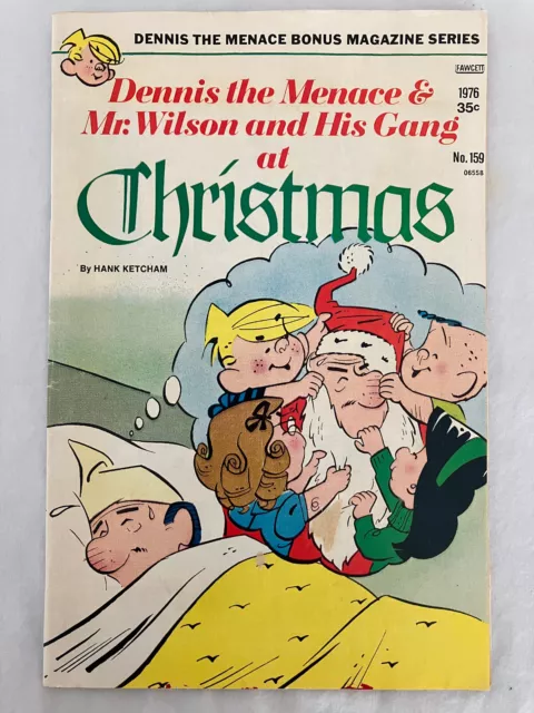 Dennis The Menace & Mr Wilson And His Gang At Christmas #159 1976 Fawcett Comics