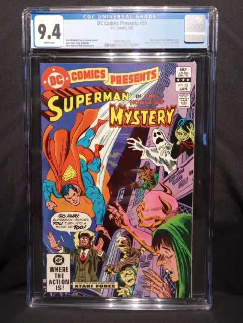 DC Comics Presents #53 (1/83 DC) CGC 9.4 House of Mystery w/ Atari Force Preview