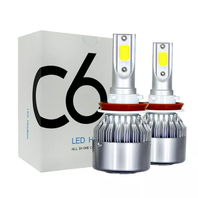 H1/H3/H4/H7/H8/H9/H11/9005/9006 LED Headlight High/Low Beam Bulbs 6500K White uz