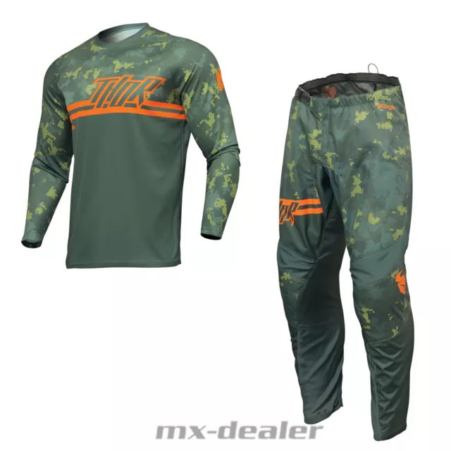 Thor MX Sector Digi Camo Grün Cross MX Jersey Hose Combo Motocross Enduro Quad