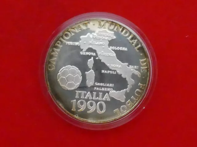 Andorra, 10 Diners, Fußball WM, 1989, Silber, original