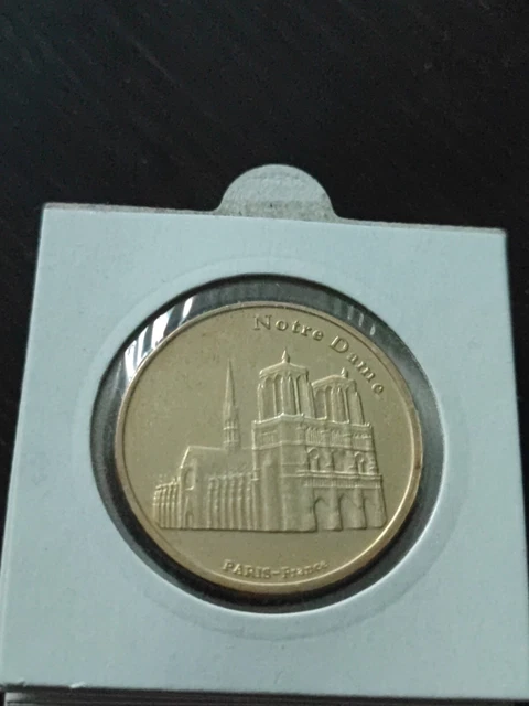 Médaille Souvenir et Patrimoine Notre Dame De Paris Revers Blason Paris