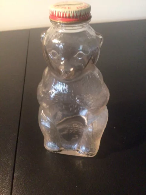 Snow Crest Glass Bear Bank 1950s