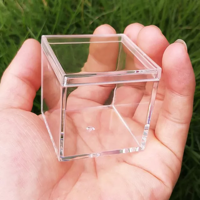 Transparent Wedding Favors and Gifts Boxes Cube Portable Organizer Container SN❤