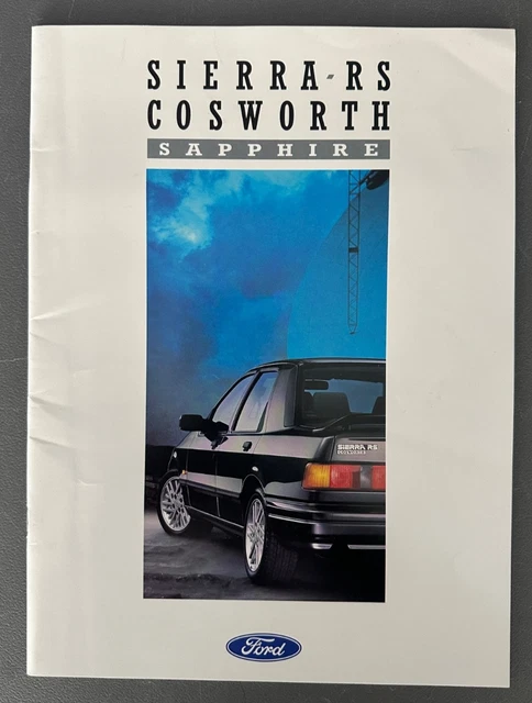 Affiche Ford Sierra RS Cosworth - Moteur DOHC 16s - Poster A3 Rallye
