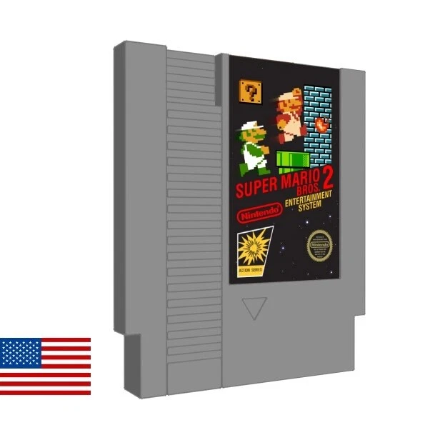 SUPER MARIO BROS 2j The Lost Levels SMB2J Nintendo NES Famicom US Game ...