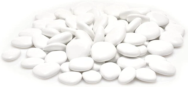 120 Sassolini Piatti Da Dipingere - 1,3-7 Cm, Per Artigianato, Vasi, Acquari E Decorazioni