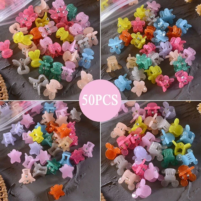 Women Kids Mini Clamp Hairpins Girls Cute Small Hair Crabs Flower Star Hairclip