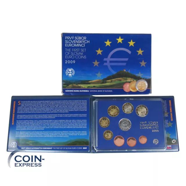 *** EURO KMS SLOWAKEI 2009 PP Kursmünzensatz Prvy Subor Slovenskych Eurominci **