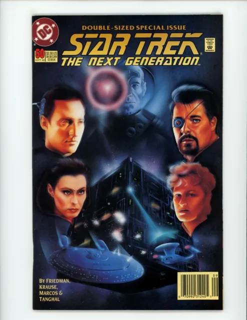 Star Trek The Next Generation #50 Comic Book 1993 VF+ DC Data Newsstand Comics