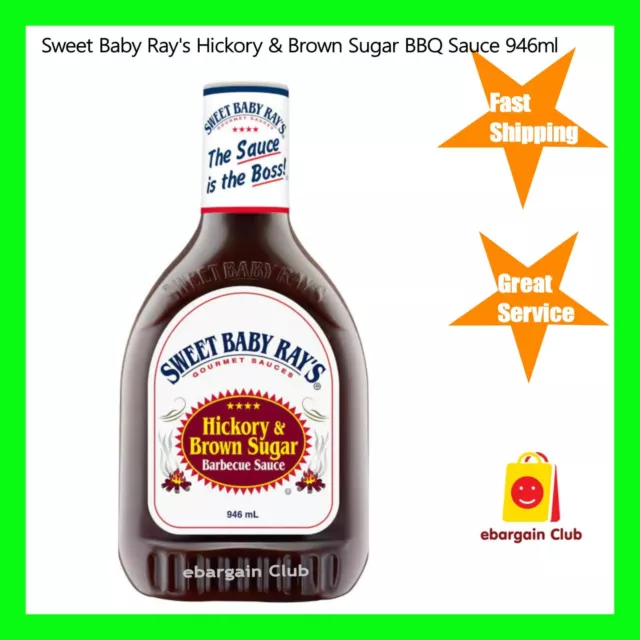 Sweet Baby Ray's Hickory & Brown Sugar BBQ Sauce 946mL - Made In USA