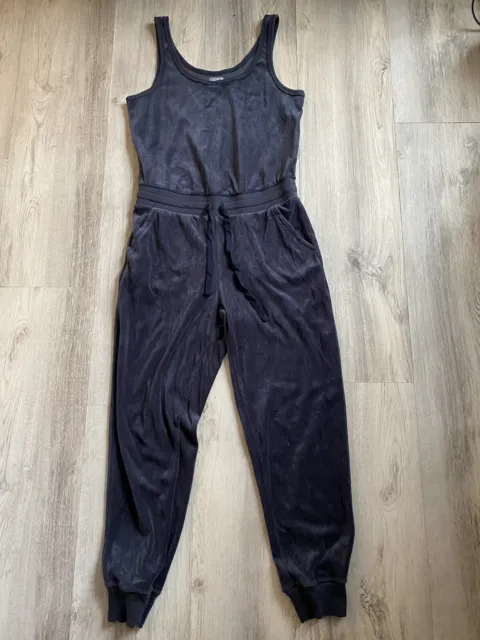 Aerie Gray Tank Top Drawstring Jumpsuit Jogger Sweatsuit Juniors Size Small