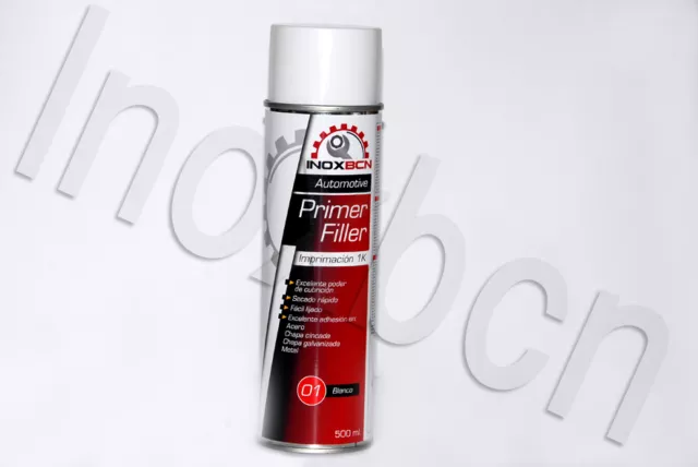 Spray Pintura Imprimacion Acrilica Para Carroceria Color Blanco 500 Ml