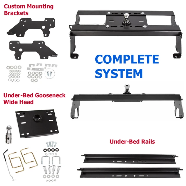 COMPLETE UNDERBED GOOSENECK Trailer Hitch For Dodge Ram 2500 3500 2003