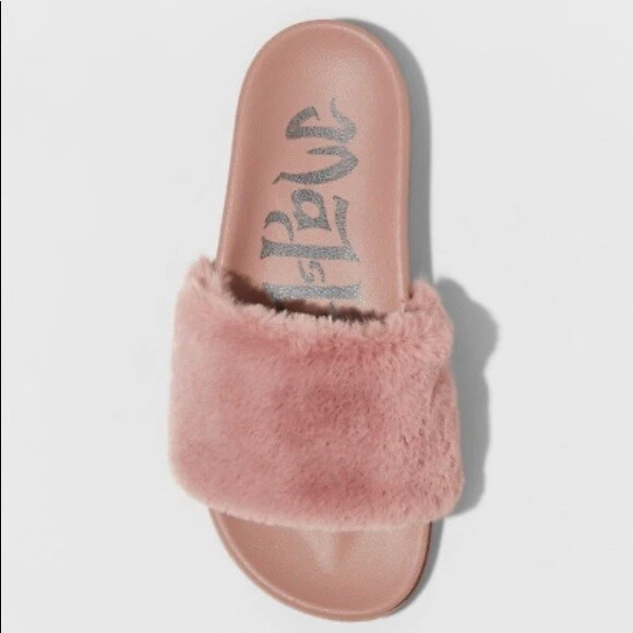 WOMENS MAD LOVE Phoebe Faux Fur Slide Sandals 13.00 PicClick