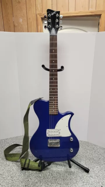 First Act ME504 Blue Electric Guitar, 6-String w Strap a-x