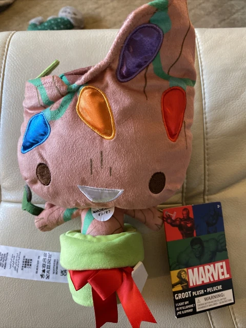 Marvel Groot Christmas Disney plush Light Up with Christmas lights & Battery