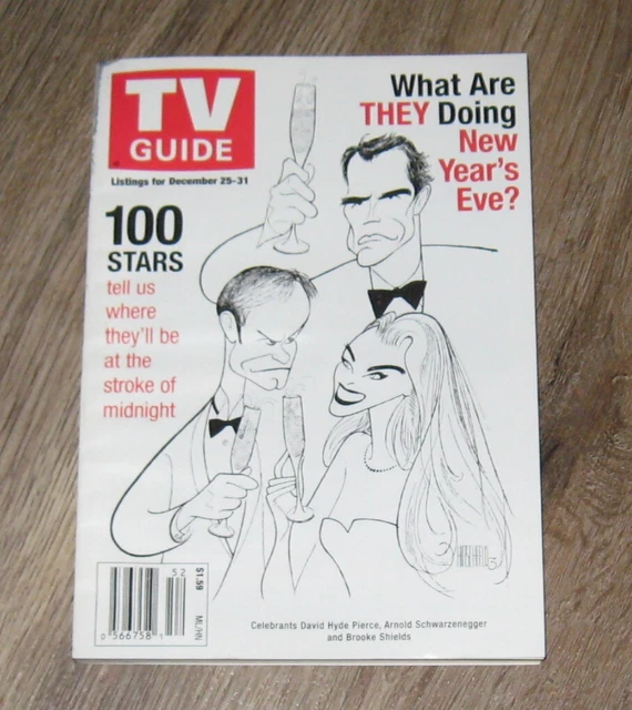 TV GUIDE 1999 magazine Arnold Schwarzenegger BROOKE SHIELDS David Hyde