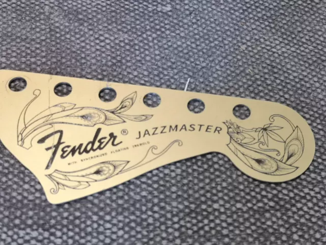 Fender Custom Jazzmaster Headstock Plate by INDRA Guitars