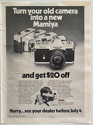 Mamiya MSX 1000 Camera Bell & Howell Vintage 1976 Print Ad