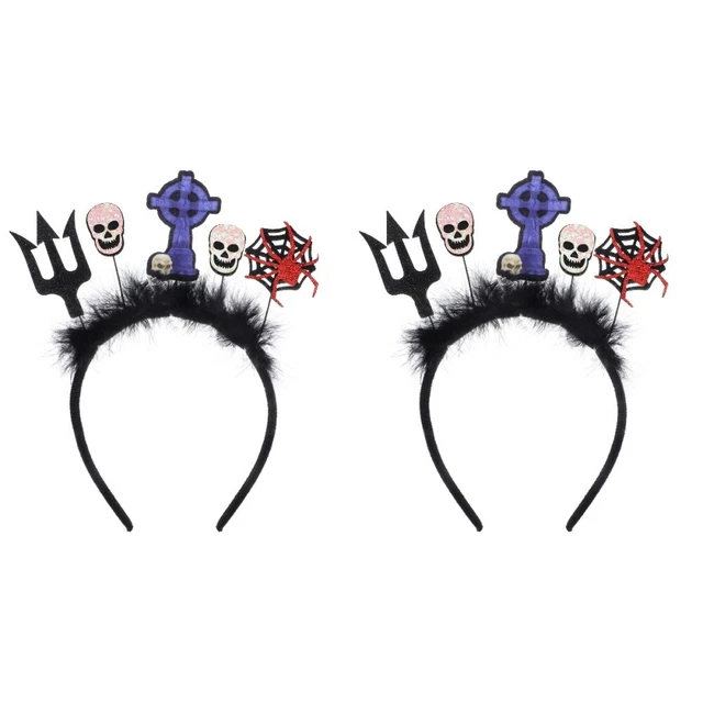 2x fascia per capelli Halloween decorativa cosplay sicura decorazione party decorare cosplay