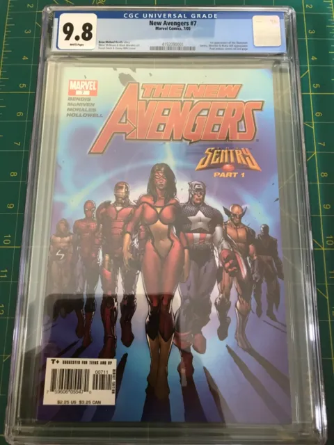New Avengers #7 CGC 9.8 NM+/MT White Pages 2005 Marvel Comics