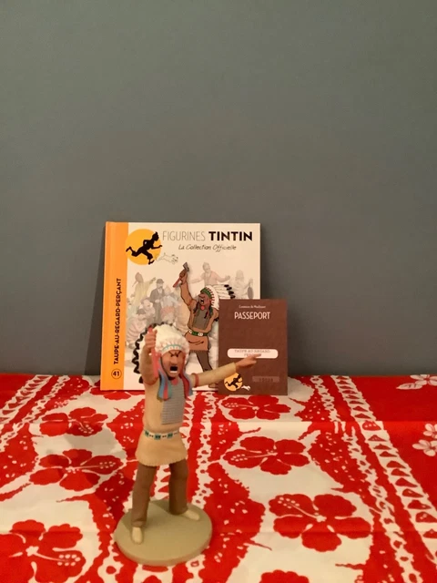 HERGÉ MOULINSART Figurine Tintin n°41 Taupe-au-regard-perçant 