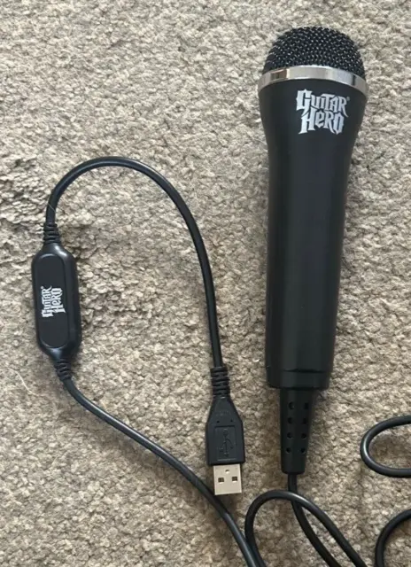 Official Guitar Hero - USB Microphone MIC - FREE UK POST PS3/Wii/Xbox 360 Tested