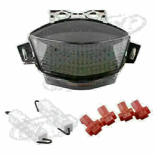 LED Tail Lamp Taillight Running Light Smoke Fit KAWASAKI NINJA 650R 2006 2007