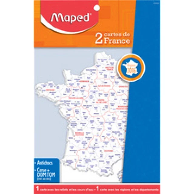 Schablone Frankreich-Landkarte, Inhalt: 2 Stück Maped 255400 (3154142554000)