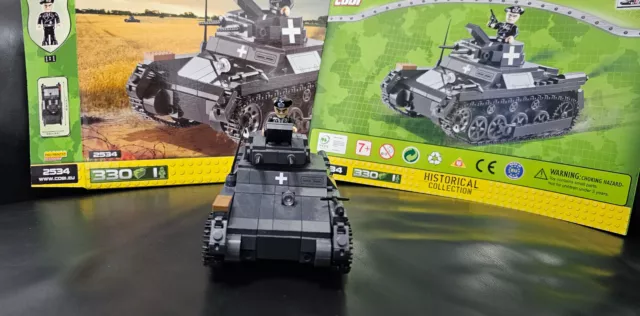 Cobi 2534 Panzer I Ausführung A Bausatz 330 Teile / 1 Figur gebraucht, zerlegt