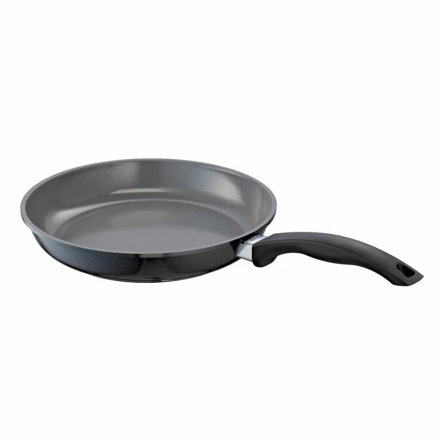 Schulte-Ufer Green Life Bratpfanne, flach, Pfanne, Aluminiumguss, Schwarz, 28 cm