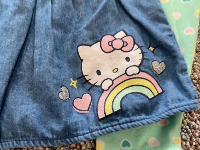 Hello Kitty Girls Heart Rainbow Outfit 12M 2