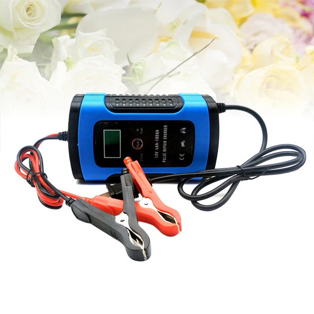 Auto Battery Charger Cargador Para Baterias De Carro Motorcycle